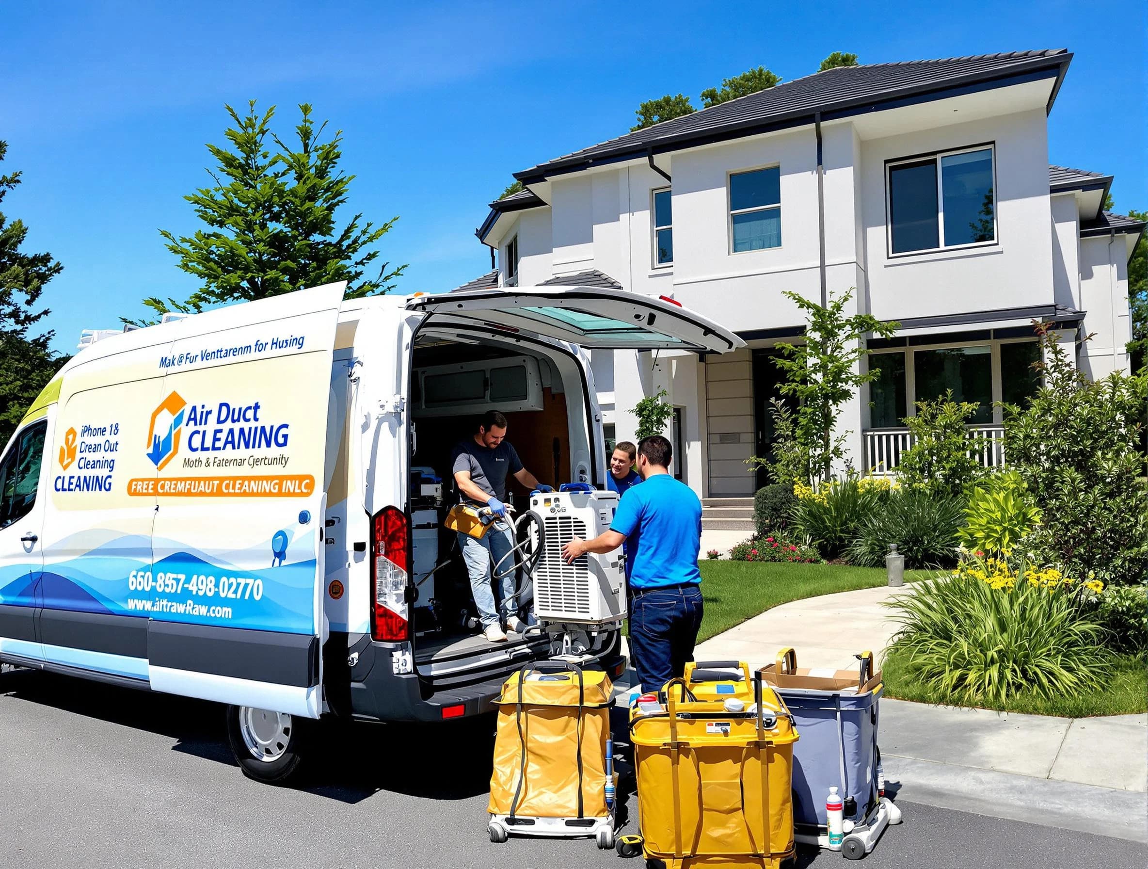Upper St. Clair Air Duct Cleaning technician performing professional air duct cleaning in Upper St. Clair