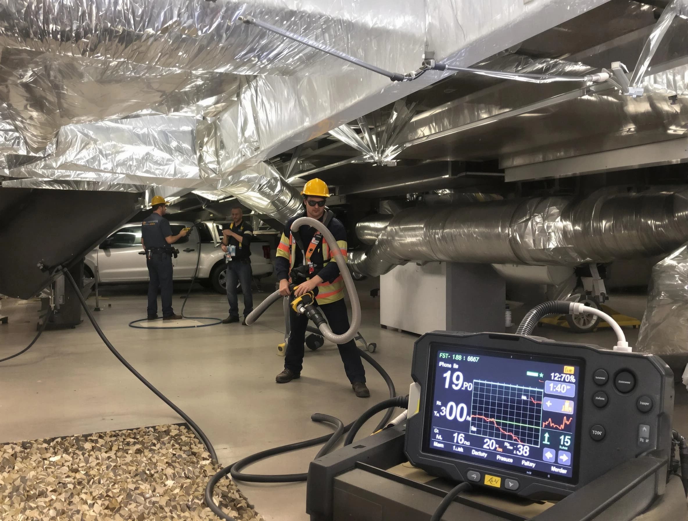 Professional negative pressure duct cleaning by Upper St. Clair Air Duct Cleaning in Upper St. Clair